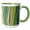 Green/White, variant on , Rythm in Teal, 11oz Two-tone Green Mug