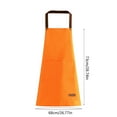 thumbnail image 3 of Waterproof Kitchen Apron Plastic Material Oil-Resistant With Pockets Unisex Design For Household Cooking Measuring 11.81x11.02x0.39 Inches (Orange), 3 of 6