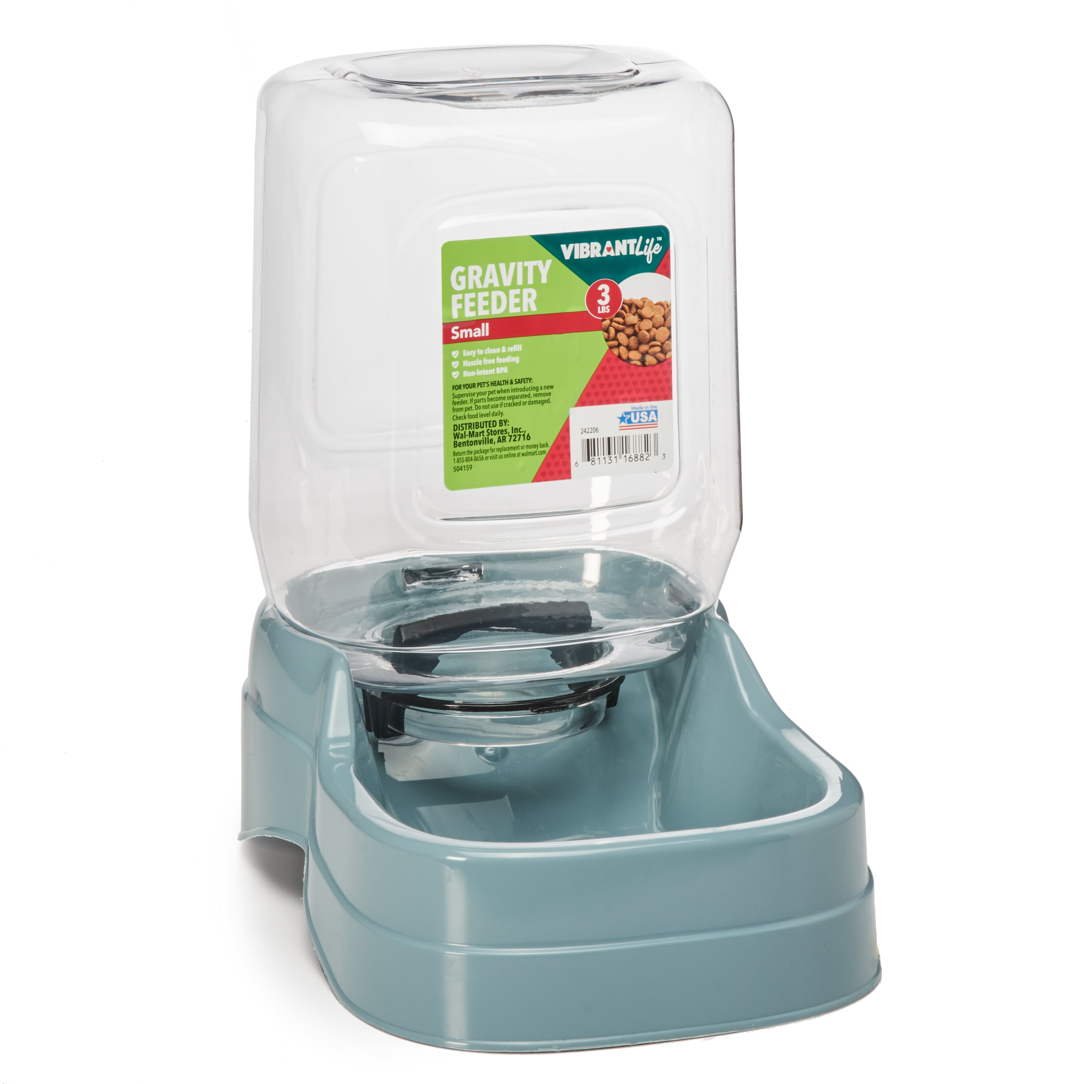 Vibrant Life Gravity Pet Feeder, Small, 3 lb