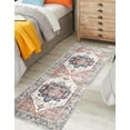 thumbnail image 4 of Keen Home Design Machine Washable Area Rugs with Non-slip Backing, Ideal for Hallway, Living Room, Bedroom, Kitchen and Laundry Room, Vintage Moroccan and Low Pile Rug - ( 2'6'' x 12' ), 4 of 9