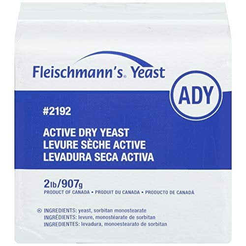 Fleischmann's Active Dry Yeast 2 LB 32 oz Bag 2 PACK Yeast for Baking