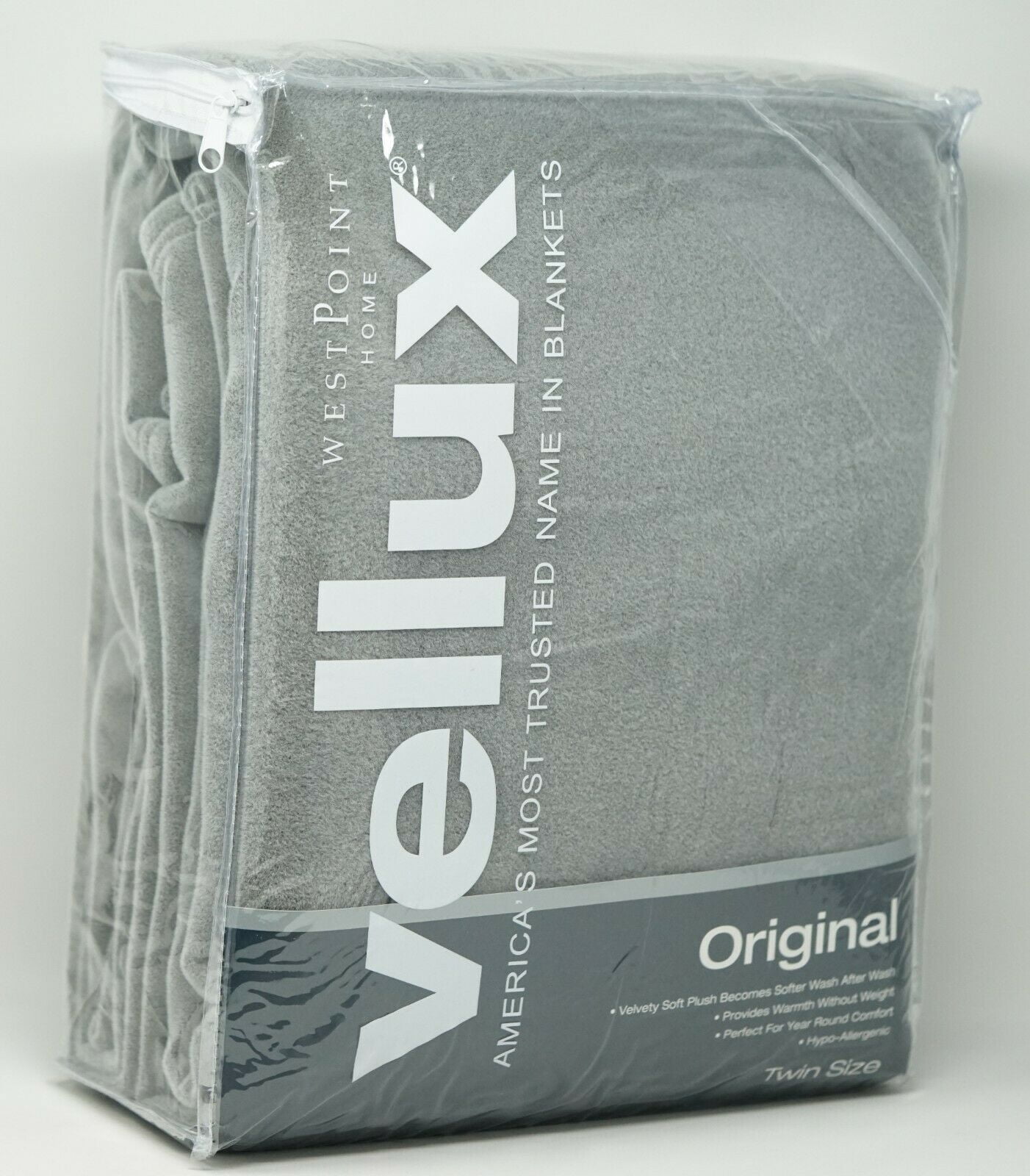 Vellux Plush Soft Velvety Lightweight Solid Blanket TWIN