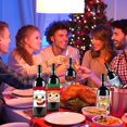 thumbnail image 5 of 8 pegatinas para etiquetas de botellas de vino de Navidad lindejuan decoración para fiestas de Año Nuevo, 5 of 5