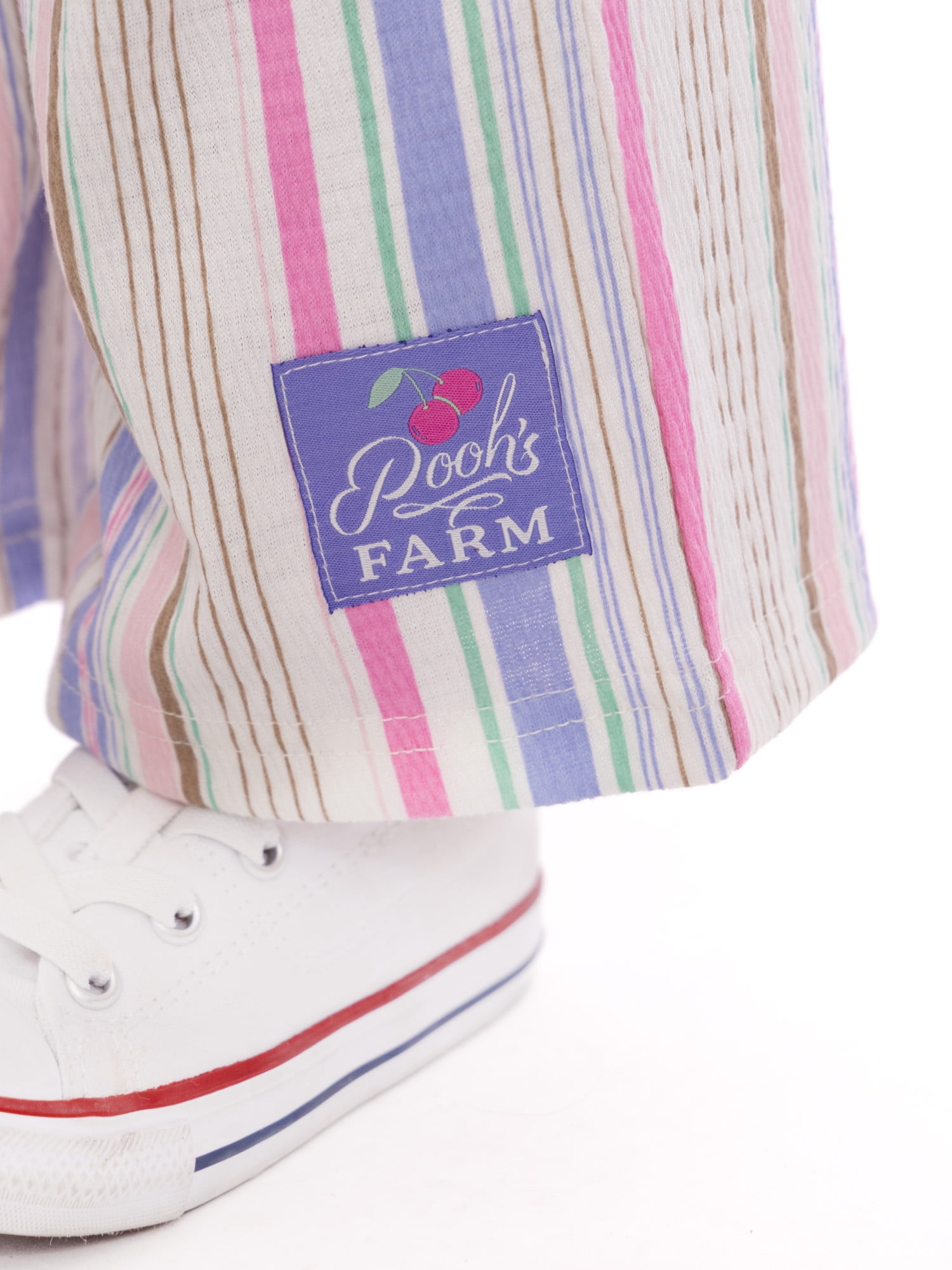 Winnie the Pooh Toddler Girls Graphic T-Shirt and Striped Pants Set, 2-Piece, Sizes 12M-5T