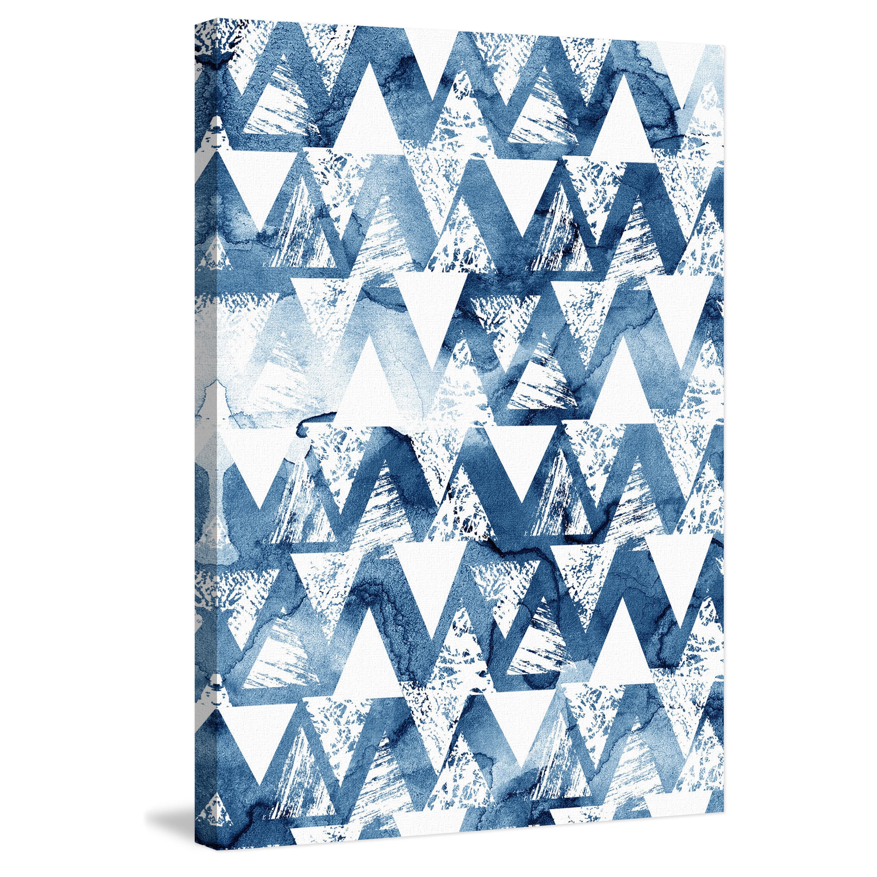 "Through Triangles" Painting Print on Wrapped Canvas