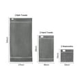 thumbnail image 6 of KFFKFF Towel Collection, Set of 6, 600 GSM Pure Cotton, Includes 2 Large Bath Towels, 2 Hand Towels, 2 Washcloths, Exceptionally Absorbent & Swift to Dry, Ideal for Bathrooms, Gyms, Hotels, and Spas, 6 of 9