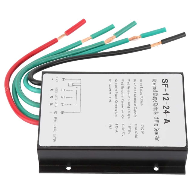 Regulador y Controlador de carga de generador de turbina eólica Bling Bling a prueba de agua 12 V/24 V 300 W/600 W