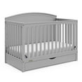 thumbnail image 3 of Graco Bellwood 5-in-1 Convertible Baby Crib with Drawer, Pebbe Gray, 3 of 16