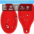 thumbnail image 3 of Set of 2 Red Heat Resistant Silicone Spoon Rests, 3 of 5