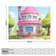 thumbnail image 2 of Cartoon Birthday Cake for Women Men Kids Flannel Throw Blankets Soft Fuzzy Lightweight for Home Decor Couch Bed Sofa, 2 of 7