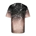 thumbnail image 5 of TSADFHJI Chandails pour Femmes en Coton Mode Décontractée pour Femmes Dégradé à Paillettes Imprimé Col Rond T-Shirt Ample, 5 of 5