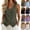 23#(Army Green), variant on Cotton Linen Vest Tops for Women, Button Down Sleeveless Shirts, Business Casual Tank Vests Top Summer Fashion 2026 (Light Blue,M)