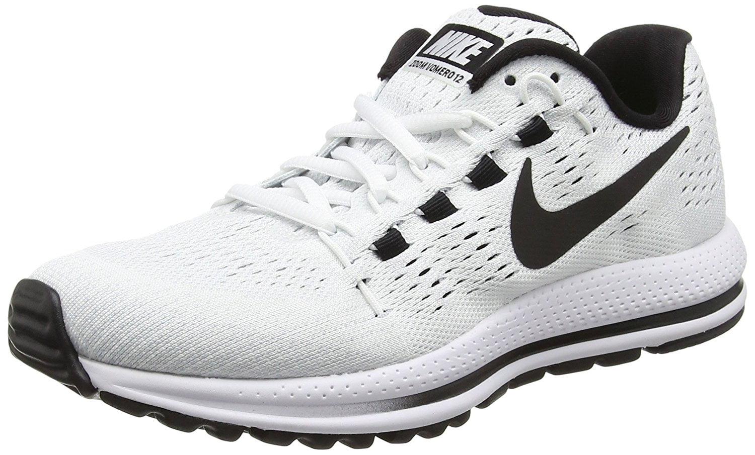 ei aanvulling Uitstekend Nike Women's Air Zoom Vomero 12 Running Shoe, White/Black-Pure Platinum, 9  - Walmart.com