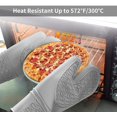 thumbnail image 5 of Oven Gloves Heat Resistant 572 F, High Quality Silicone Non-slip Pot Racks, Oven Gloves With Anti-slip Texture, 5 of 5