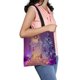 thumbnail image 1 of ABPHQTO Navidad Chimenea Árbol Luces Navidad Calcetín colgante Regalos Bolsa de lona Bolsa reutilizable Bolsas de compras Bolsa de asas 36x41 cm, 1 of 2