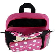Ruz Adjustable Minnie Mouse Backpack, Pink, 12 inches