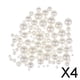 thumbnail image 1 of 3x100 piezas de perlas blancas redondas perforadas de Color , perlas artesanales de imitación 4 piezas, 1 of 10