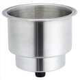 thumbnail image 4 of 2X Soporte de Vasos de Acero Inoxidable Cepillado con Drenaje Autocaravana de Marino, 4 of 5