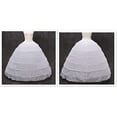 thumbnail image 7 of Women Crinoline Petticoat A-line 6 Hoop Skirt Slips Long Underskirt for Wedding Bridal Dress Ball Gown White, 7 of 7
