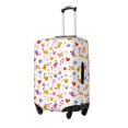 thumbnail image 2 of Vsdgher Cartoon Birds & Flowers Print Luggage Cover Washable Suitcase Cover Protector Anti-scratch Suitcase cover Fits 18-32 Inch Luggage, 2 of 8