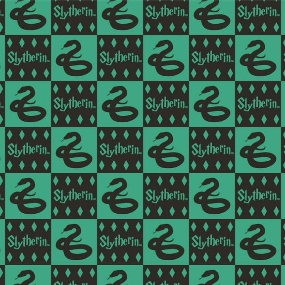 Harry Potter Slytherin Pattern Premium Roll Gift Wrap Wrapping Paper