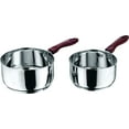 thumbnail image 1 of Vinod Stainless Steel Milkpan Set, 1L, 2 Pieces (Silver), 1 of 4