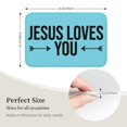 thumbnail image 3 of Alfombra de baño antideslizante súper suave con el logotipo de Jesús te ama para baño, cocina, dormitorio, hogar, alfombra de piso de 15,75 x 23,62 pulgadas, 3 of 6