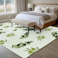 thumbnail image 4 of Large Area Rugs for Living Room Bedroom, Spring Botanical 8'x10' Rug Washable Carpet Runner Indoor Outdoor, Green Olive Berry Branches Leaves Fruit Non Slip Floor Mats Rug for Kitchen, Patio, 4 of 8