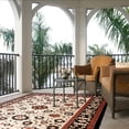 thumbnail image 3 of Safavieh Courtyard Blake Oriental Indoor/Outdoor Area Rug, Black/Creme, 8' x 11', 3 of 9