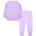 thumbnail image 6 of Kogui Girls 2 Piece Outfits Girls Clothes Set Shirt Top and Pants Kids 3 Piece Outfits for School Casual Size 7-8 (Purple,7-8 Years), 6 of 7