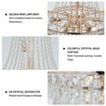 thumbnail image 2 of AFANQI 21 inch gold modern crystal chandelier, 6 tier luxury duplex k9 crystal   chandelier, living room, duplex, 2 of 11