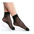 thumbnail image 4 of 10 Pairs Women Nylon Elastic Short Ankle Sheer Stockings Silk Short Socks, 4 of 6