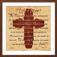 thumbnail image 2 of Art.com The Lords Prayer Cross Art Print by Diane Stimson, Brown Frame Wall Art, 21" x 21", 2 of 5