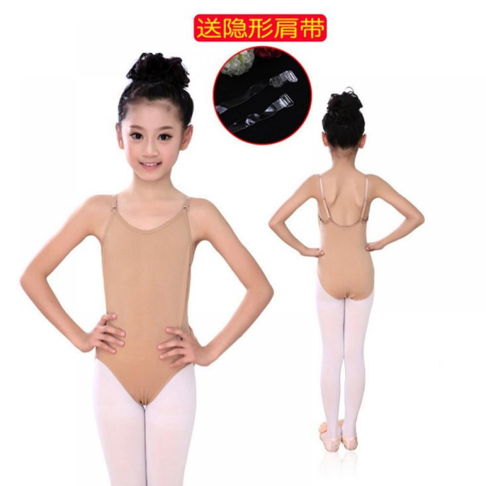 Girl Kids Short Gymnastics Tank Ballet Leotards Athletic Sparkle Dancewear 