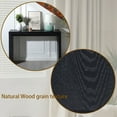 thumbnail image 4 of Modern Black Ribbed Console Table - Ideal for Hallway & Living Room, 4 of 14