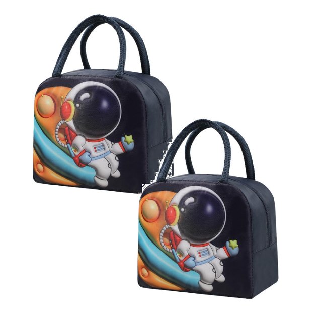 Oleegame 2 Pcs Sac de Rangement pour Produits Sac Isotherme Sac à Lunch Sac à Lunch Chiot Brun (Isolation 3D)