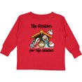 thumbnail image 3 of Inktastic Cute Nativity Scene Cartoon Illustration Boys or Girls Long Sleeve Toddler T-Shirt, 3 of 5