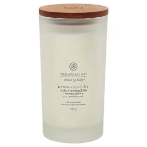 Chesapeake Bay Candles Mind & Body Collection - Peace & Tranquility (Cashmere Jasmine) Large Single Wick Jar Candle