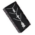 thumbnail image 2 of Deck Your Neck with This Iced Out Selection of Layered Hip Hop Word Pendents on Twisted Rope Chains. Elevate Your Look - Shout Out Your Vibe! - GJM Neck 294 SILVER, 2 of 4