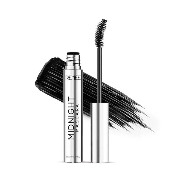 RENEE Mascara de Minuit à la Formule Unique, Volumise, Allonge et Nourrit, Infusé de Vitamine E, 8 ml