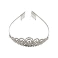 thumbnail image 4 of Allure Rhinestone Tiara - Rounded, 4 of 7