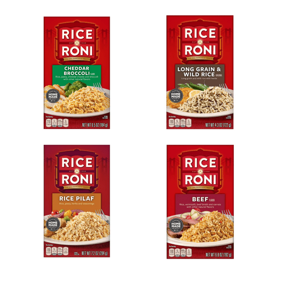 Rice-A-Roni Variety Pack – 8 Dinner Companion Set – Classic Flavor Assortmen