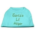 thumbnail image 1 of Santa's Lil' Helper Screen Print Shirt  Aqua Xl (16), 1 of 1