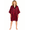 Style CShort-03R, variant on 's Women's Satin Short Caftan/Kaftan, One Size Silky Loungewear Mumu, Style CShort-31