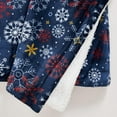 thumbnail image 2 of Fleece/Sherpa Christmas Throw - Super Soft Holiday Printed Blanket for Couch, Chair, or Bed - Cozy, Luxurious Plush - 50" x 60", New Snowflake, 2 of 6