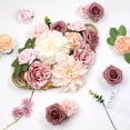 thumbnail image 4 of Artificial Flowers Combo Silk Mix Peony Rose Hydrangea Daisy Fake Spring Flowers w/Stem for DIY Wedding Bouquets Centerpieces Arrangements Table Decor Party Bridal Baby Shower Home Decor, 4 of 5