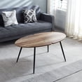 thumbnail image 3 of Oufan Coffee Table for 4 people With Round Mdf Table Top, Pedestal Dining Table, End Table Leisure Coffee Table, 3 of 6