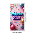 thumbnail image 3 of Welcome Back Banner for Office School Decorations with Balloons Colorful Pencils Party Supplies and Festive Backdrop for Event Celebration Classroom Decor, 3 of 4