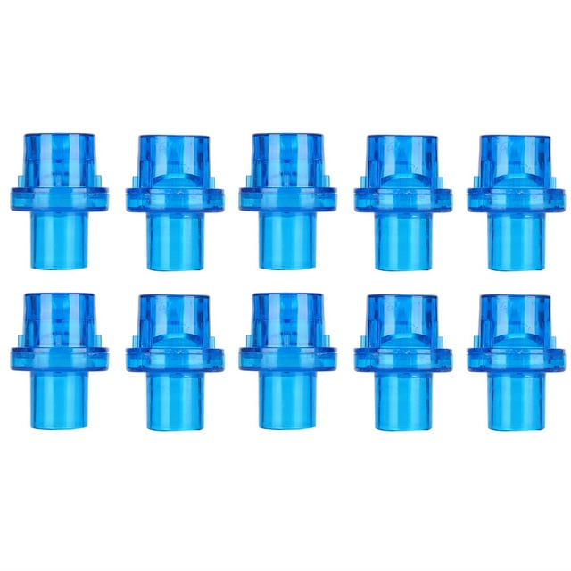 10 Uds CPR válvula unidireccional respiración Artificial protección facial filtro enchufe azul