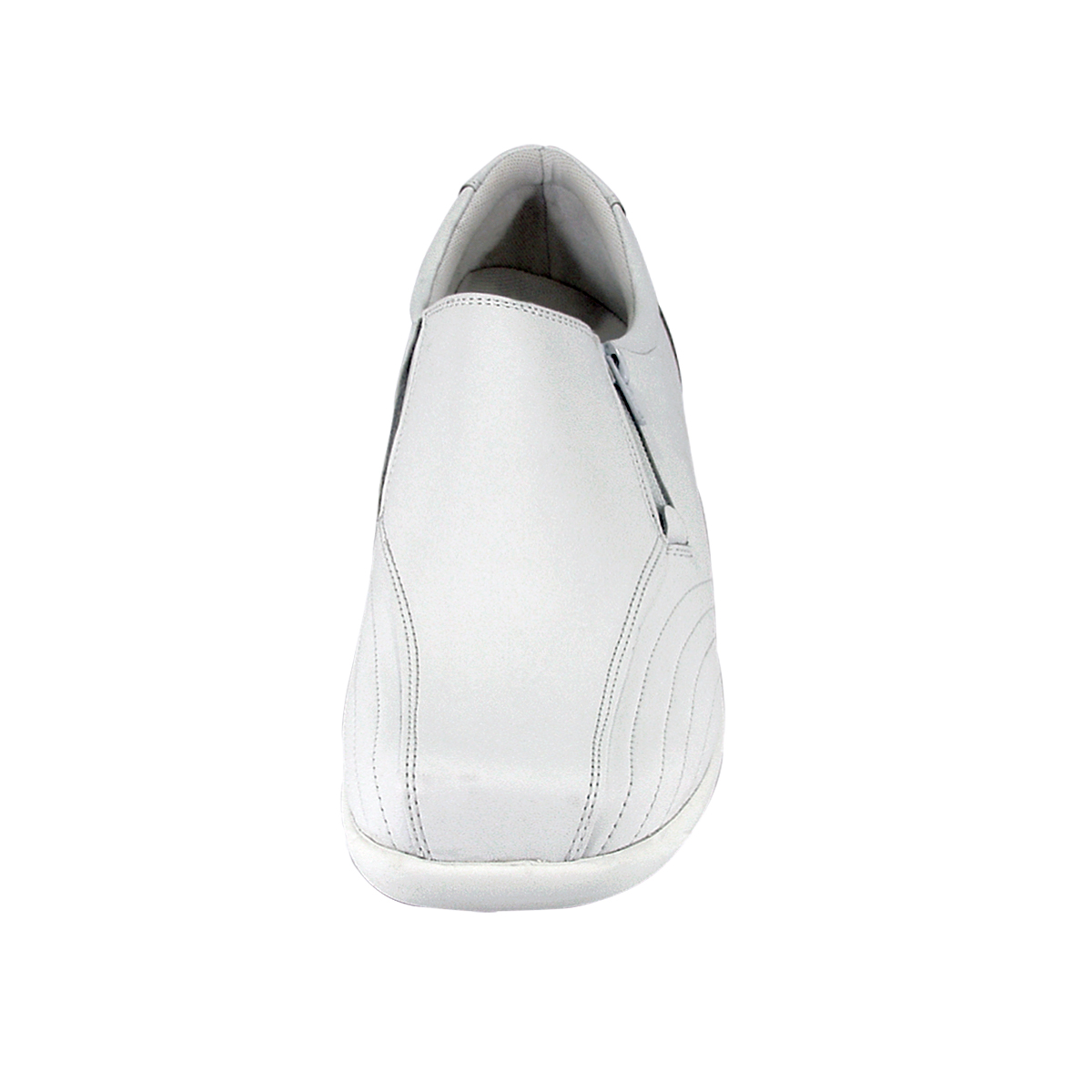 24 HOUR COMFORT Vera Wide Width Professional Sleek Shoe WHITE 10.5